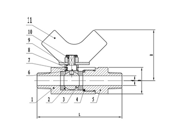 محبس كرة استانلس ستيل صغير 1000PSI  Stainless Steel Mini Ball Valve