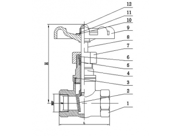 محبس بوابة استانلس ستيل 316  Stainless Steel Gate Valve