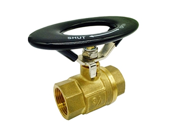 محبس كرة نحاسي بمقبض بيضاوي  Brass Ball Valve with Oval Handle