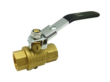 محبس كرة نحاسي تصريف سفلي للتدفق عند وضع القفل - صمام أمان   Auto Drain Safety Exhaust Brass Ball Valve With Lockable Handle