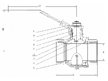 محبس كرة نحاسي تصريف سفلي للتدفق عند وضع القفل - صمام أمان   Auto Drain Safety Exhaust Brass Ball Valve With Lockable Handle