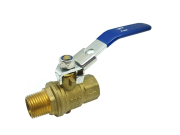 محبس كرة نحاسي تصريف سفلي للتدفق عند وضع القفل - صمام أمان   Auto Drain Safety Exhaust Brass Ball Valve With Lockable Handle