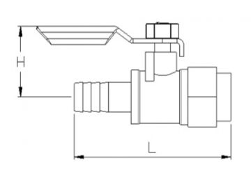 محبس كرة نحاسي صغير لضاغط الهواء Air Compressor Brass Mini Ball Valve