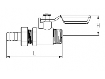 محبس كرة نحاسي صغير لضاغط الهواء Air Compressor Brass Mini Ball Valve