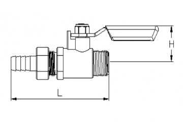 محبس كرة نحاسي صغير لضاغط الهواء Air Compressor Brass Mini Ball Valve