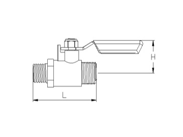 محبس كرة نحاسي صغير لضاغط الهواء Air Compressor Brass Mini Ball Valve