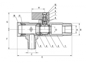 محبس كرة مع مصفي نحاسي ذو أداء عالي  Stainless Steel Ball Valve Strainer Combo