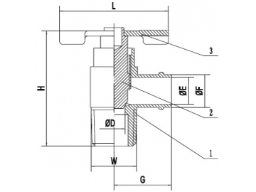 صمام تصريف زاوية قائمة  90°Angle Internal Seal Drain Cock