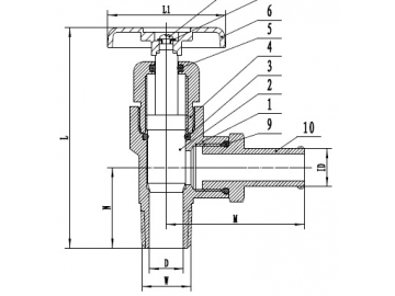 صمام تنظيم التدفق للشاحنات من النحاس مطروق  Forged Brass Truck Valve