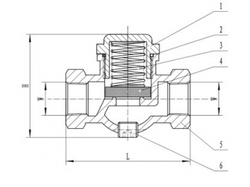 صمام عدم رجوع مدمج تركيب أفقي أو رأسي  In Line Check Valves, Vertical or Horizontal Installation