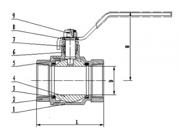 محبس كرة من البرونز  Bronze Ball Valve