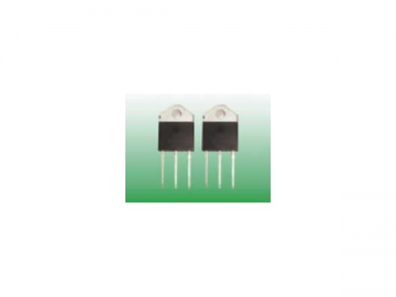 TRIAC <span dir='rtl'>(الصمام الثلاثي للتيار المتردد)</span> في التغليف البلاستيكي