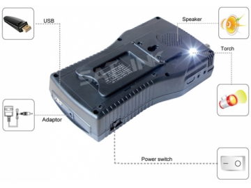 جهاز كشف إشارة البث الرقمي WS6939 DVB-S & DVB-T COMBO