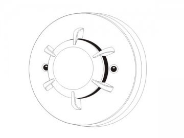 كاشف الدخان الكهروضوئي مع شبكة بسلكين 46mm