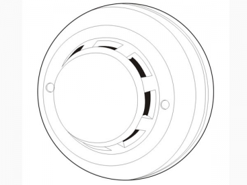 ﻿ كاشف الدخان الكهروضوئي مع شبكة بسلكين 53mm