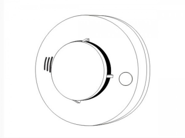 كاشف الدخان الكهروضوئي مع شبكة بأربعة أسلاك 43mm