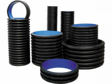 خط إنتاج الأنابيب المموجة مزدوجة الجدار SBG200 HDPE/PP