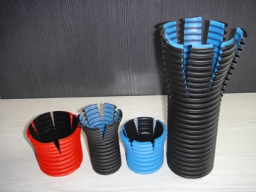 خط إنتاج الأنابيب المموجة مزدوجة الجدار SBG63 HDPE/PP/PVC