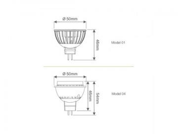 مصباح MR16 LED