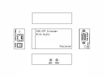جهاز تمديد الإشارة VGA بنوع 1X1