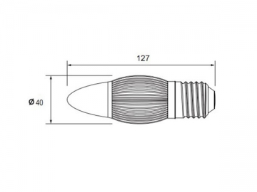 مصباح الشمعة E27 LED