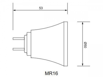 مصباح الكأس MR16 LED