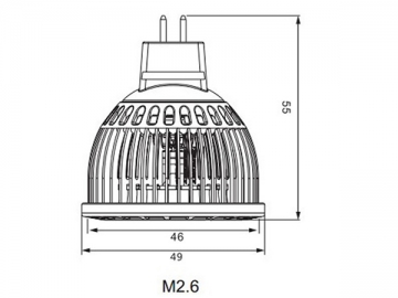 مصباح الكأس MR16 LED