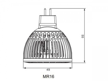 مصباح الكأس MR16 LED