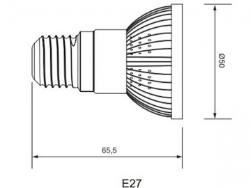 مصباح الكأس PAR16 E27 LED