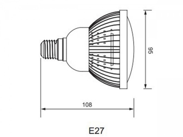 مصباح الكأس PAR30 E27 LED