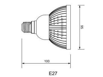 مصباح الكأس PAR30 E27 LED