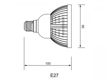 مصباح الكأس PAR30 E27 LED