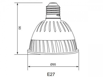 مصباح الكأس PAR30 E27 LED