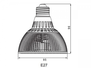 مصباح الكأس PAR30 E27 LED