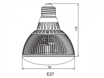 مصباح الكأس PAR30 E27 LED