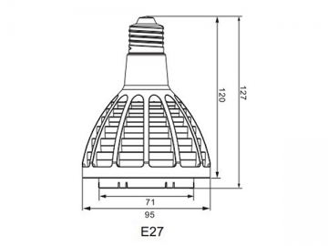 مصباح الكأس PAR30 E27 LED