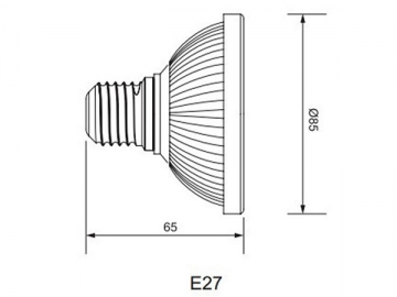 لمبة الكأس IP40 LED