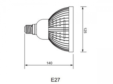 لمبة الكأس IP40 LED