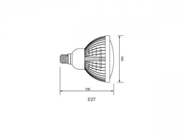 لمبة الكأس IP40 LED