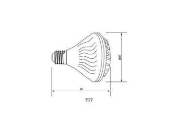 لمبة الكأس IP40 LED