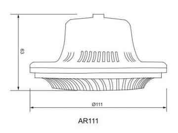 مصباح الكأس AR111 LED