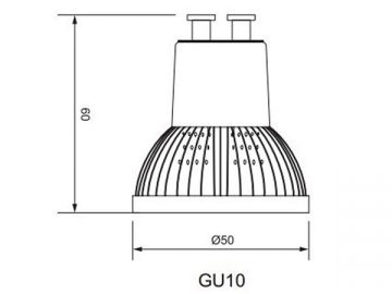 مصباح الكأس GU10 LED