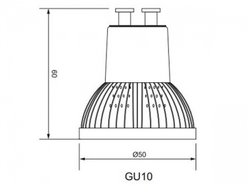 مصباح الكأس GU10 LED