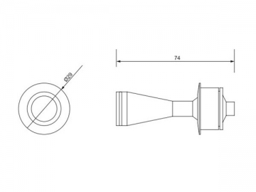 مصباح السقف 1W LED