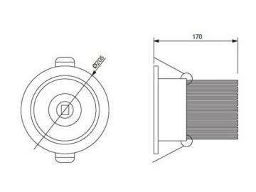 ضوء السقف COB LED