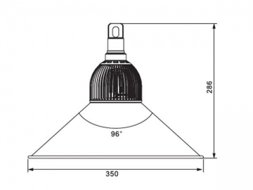 مصباح التعدين LED بنوع الزعانف