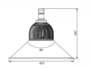 مصباح التعدين LED بنوع الزعانف