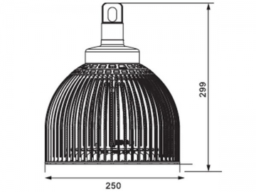 مصباح التعدين LED بنوع الزعانف