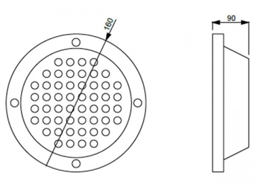 مصباح تحت الأرض LED DIP