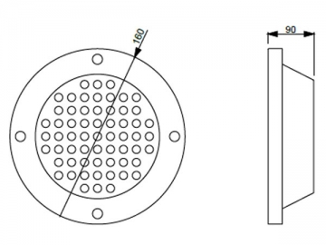 مصباح تحت الأرض LED DIP